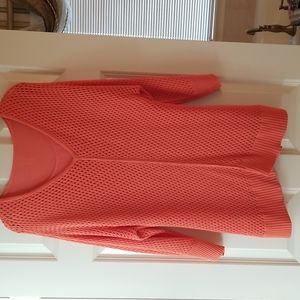 Cotton sweater with liner